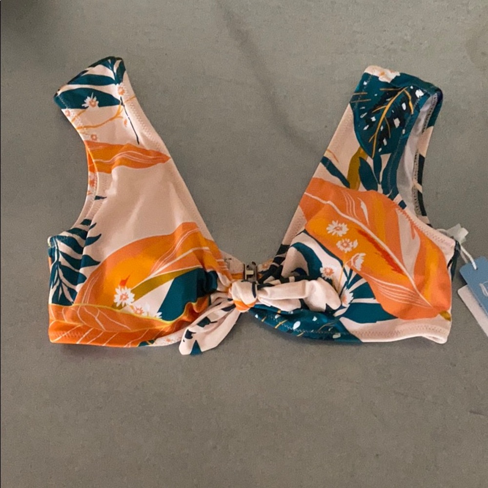 Tropical bikini top